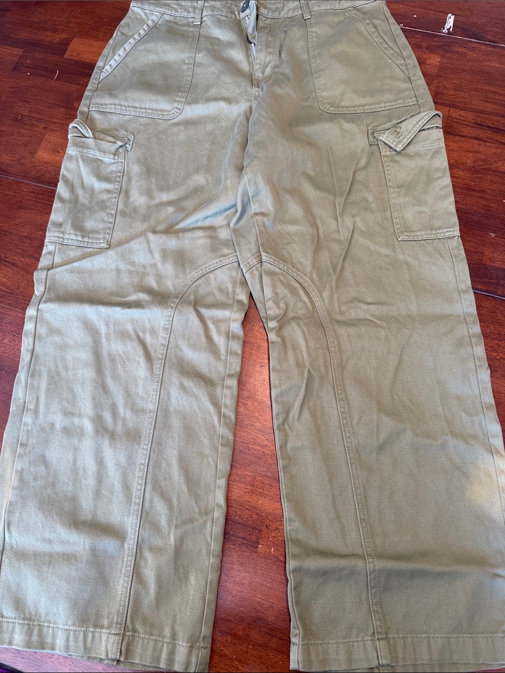PINK Victoria's Secret Olive Green Cargo Pants